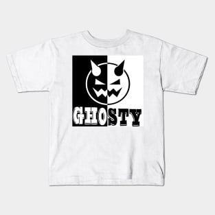 YING YANG GHOSTY Kids T-Shirt